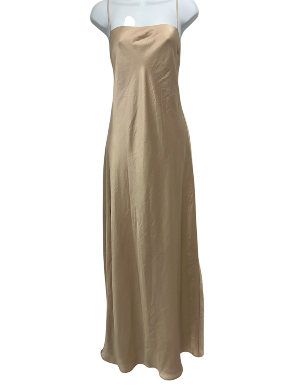 NWT Show Me Your MuMu Dani Maxi Wedding Bridesmaid Slip Dress in Champagne - M